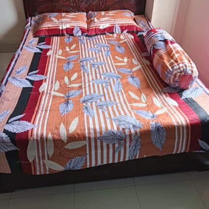 Berry Leaf Panel Bed Sheet